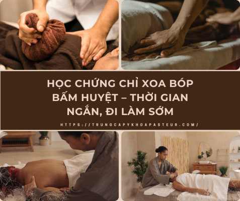 Học Chứng chỉ Xoa bóp Bấm huyệt – Thời gian ngắn, đi làm sớm