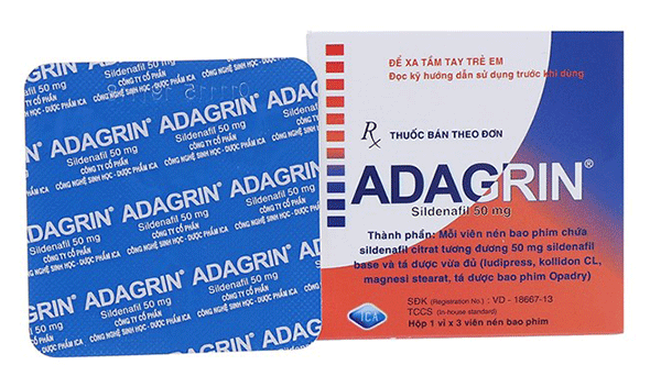 Thuốc Adagrin dùng theo liều lượng được chỉ định của bác sĩ